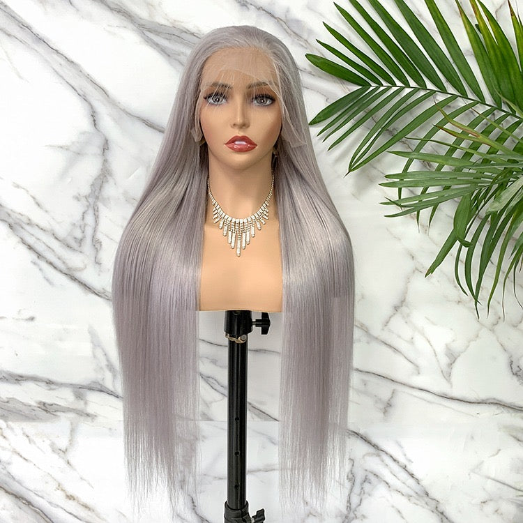 Silver/Gray 13*4 Frontal Wig